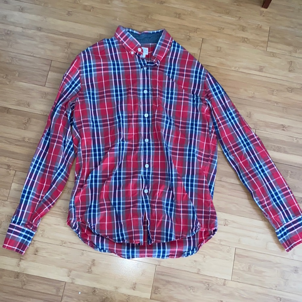 J Crew plaid button up